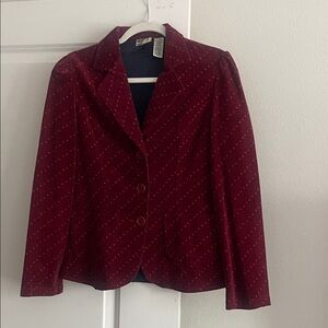 Chic Burgundy Women's Blazer